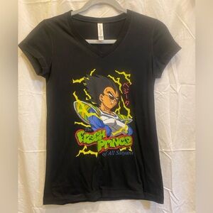 Women’s small V-neck tee Dragonball Z Vegeta